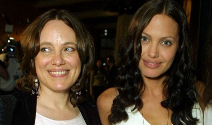 Angelina Jolie and Marcheline Bertrand