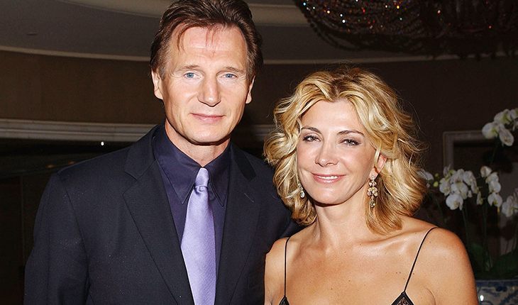 Widower Liam Neeson and his wife Natasha Richardson