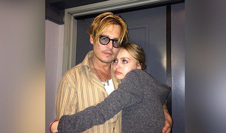 Johnny Depp and Lily-Rose Depp