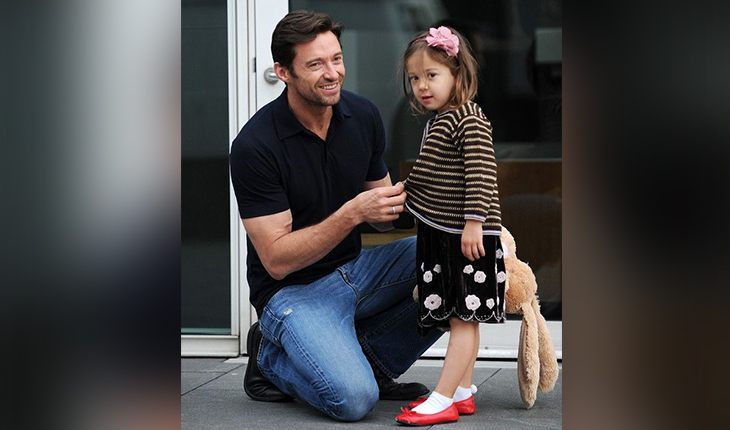 Hugh Jackman and his daughter