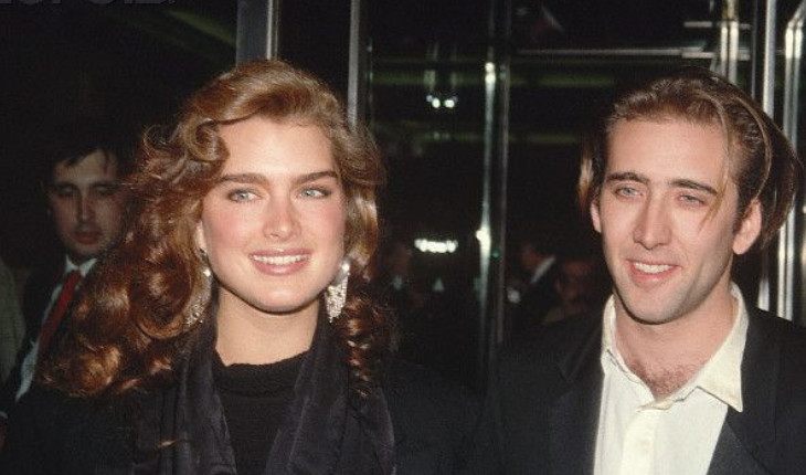Brooke Shields and Nicolas Cage