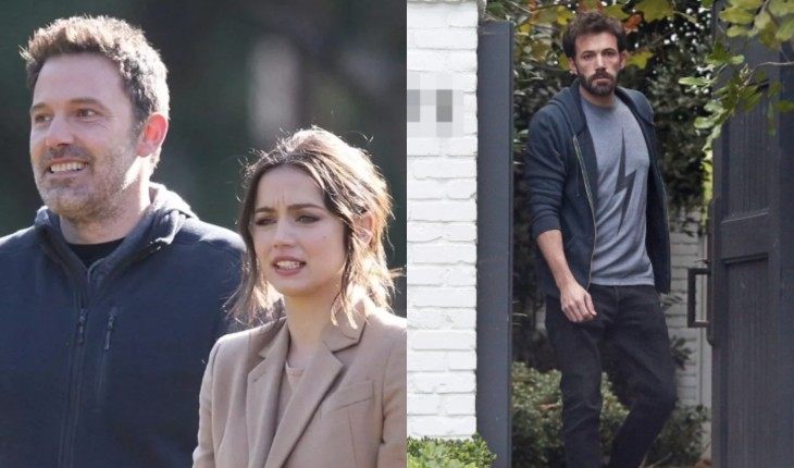 Ben Affleck before and after breaking up with Ana de Armas