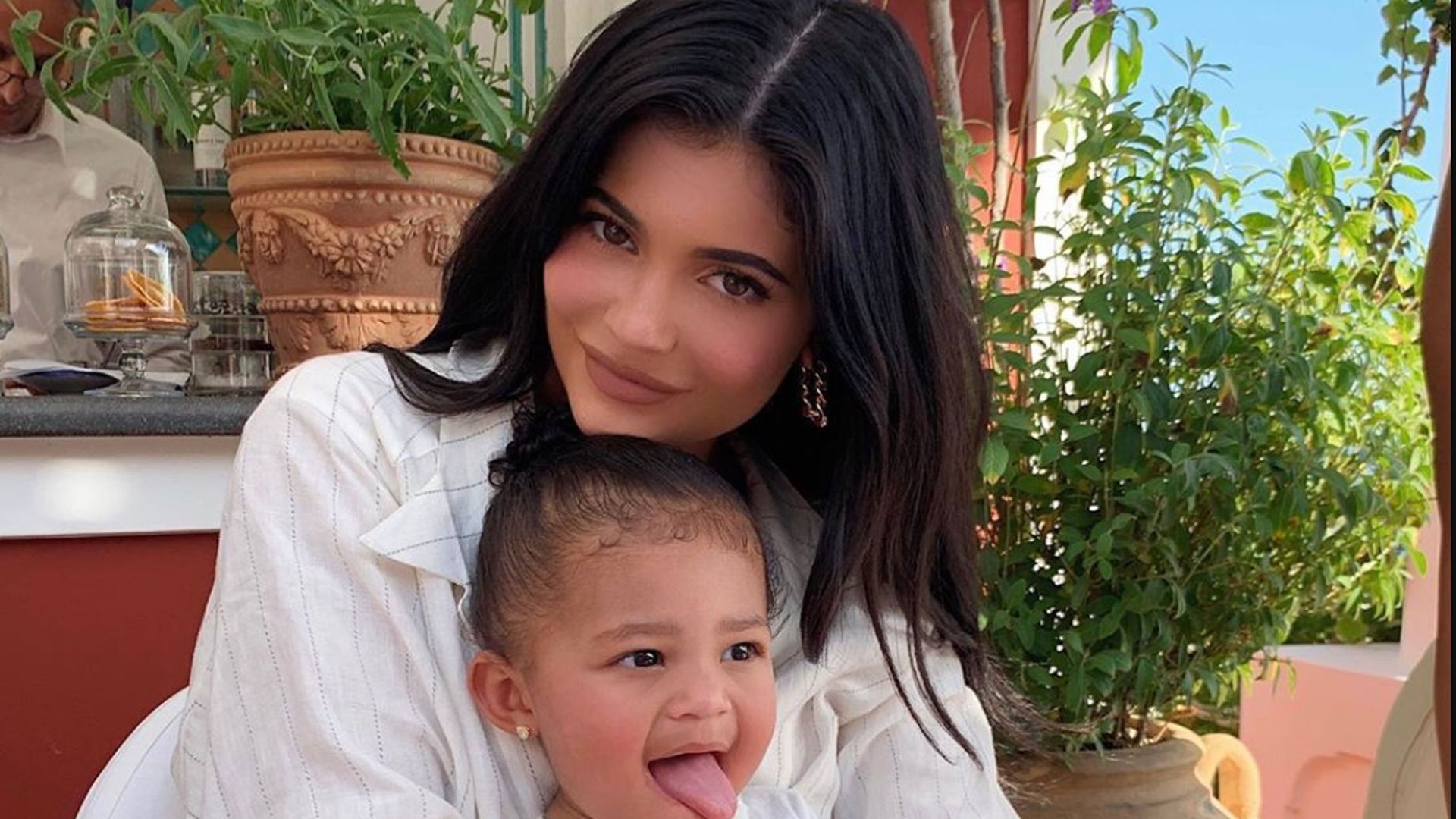 Kylie Jenner with her daughter