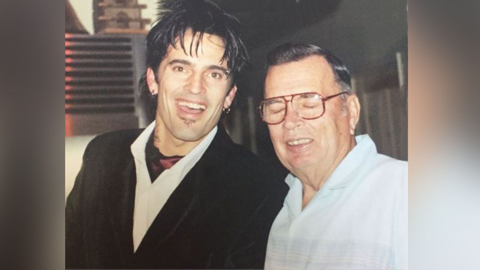 Tommy Lee with his father