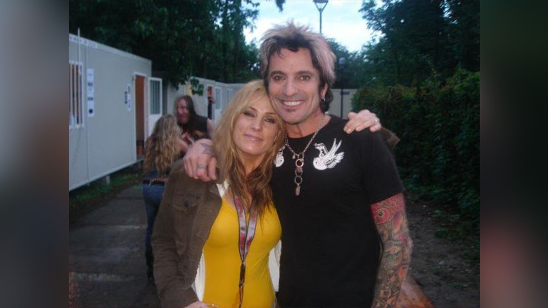 Tommy Lee with his sister Athena