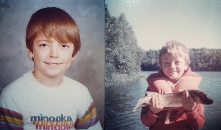 Nick Offerman as a child