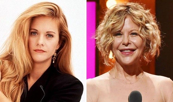 Meg Ryan then and now
