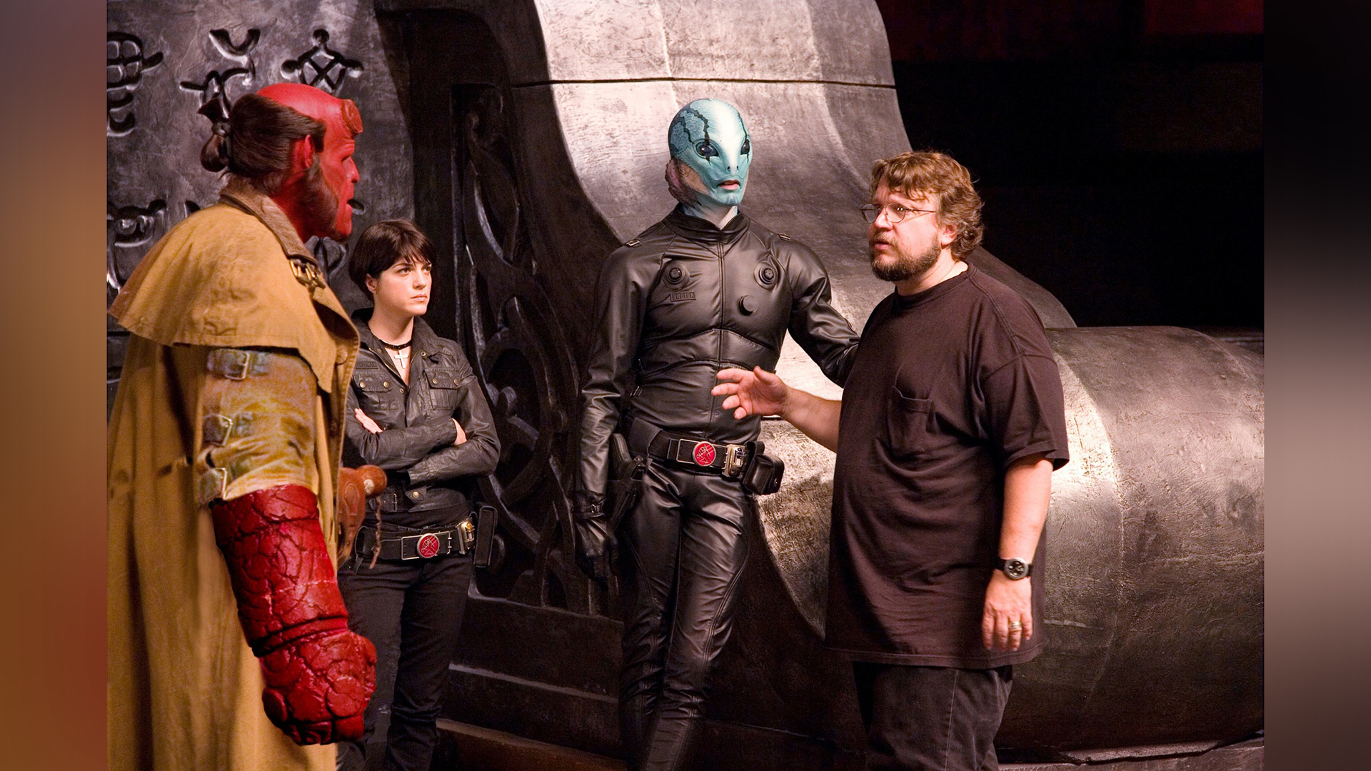 Photos from the filming of 'Hellboy 2: The Golden Army'