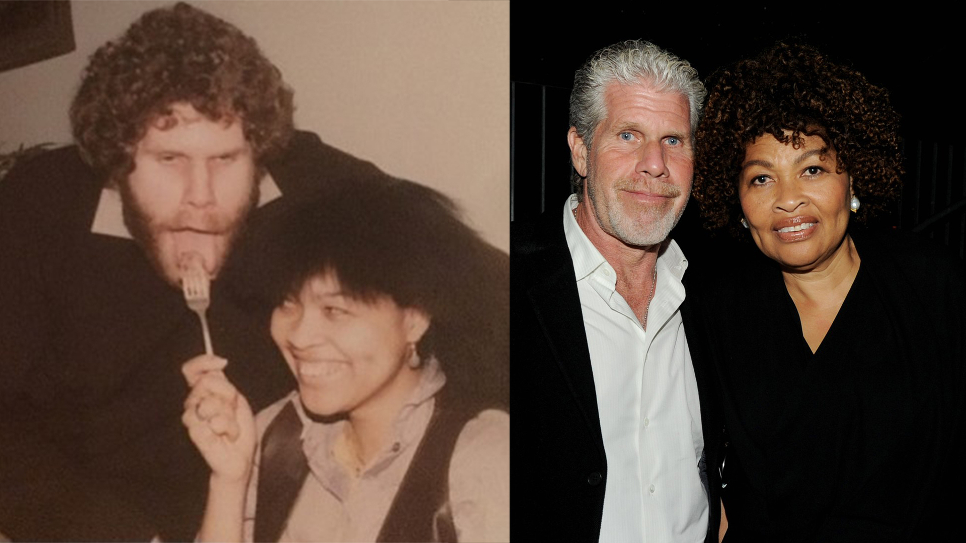Ron Perlman with his first wife Opal Stone
