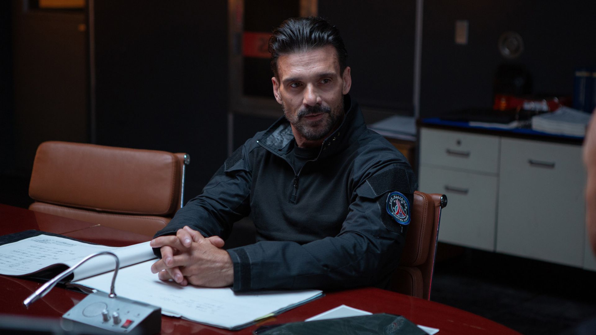 Frank Grillo in the movie “Cosmic Sin”