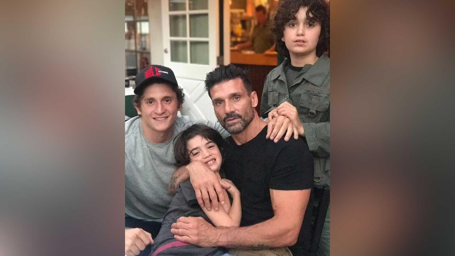 Frank Grillo with his sons