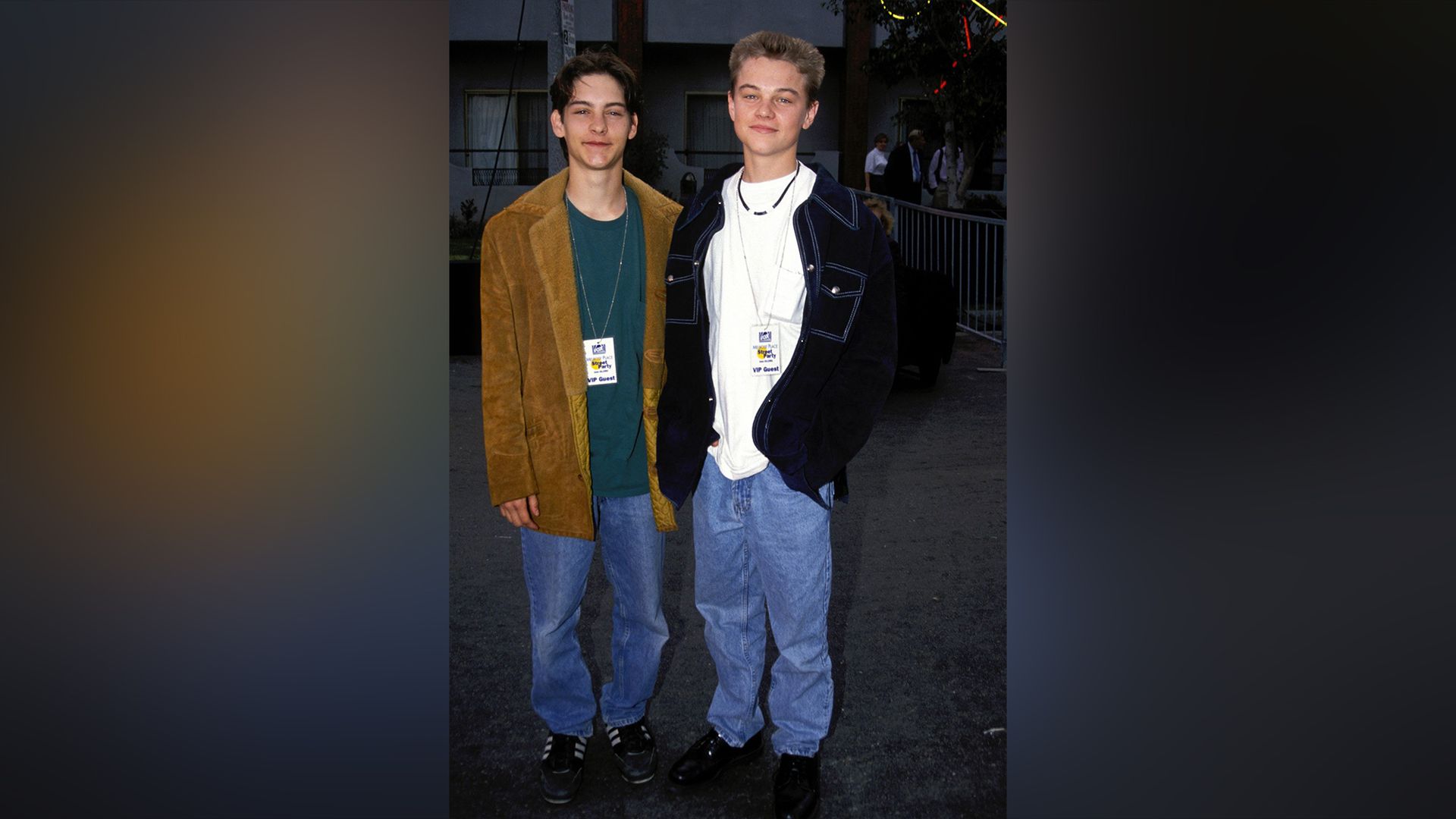 Tobey Maguire and Leonardo DiCaprio in their youth