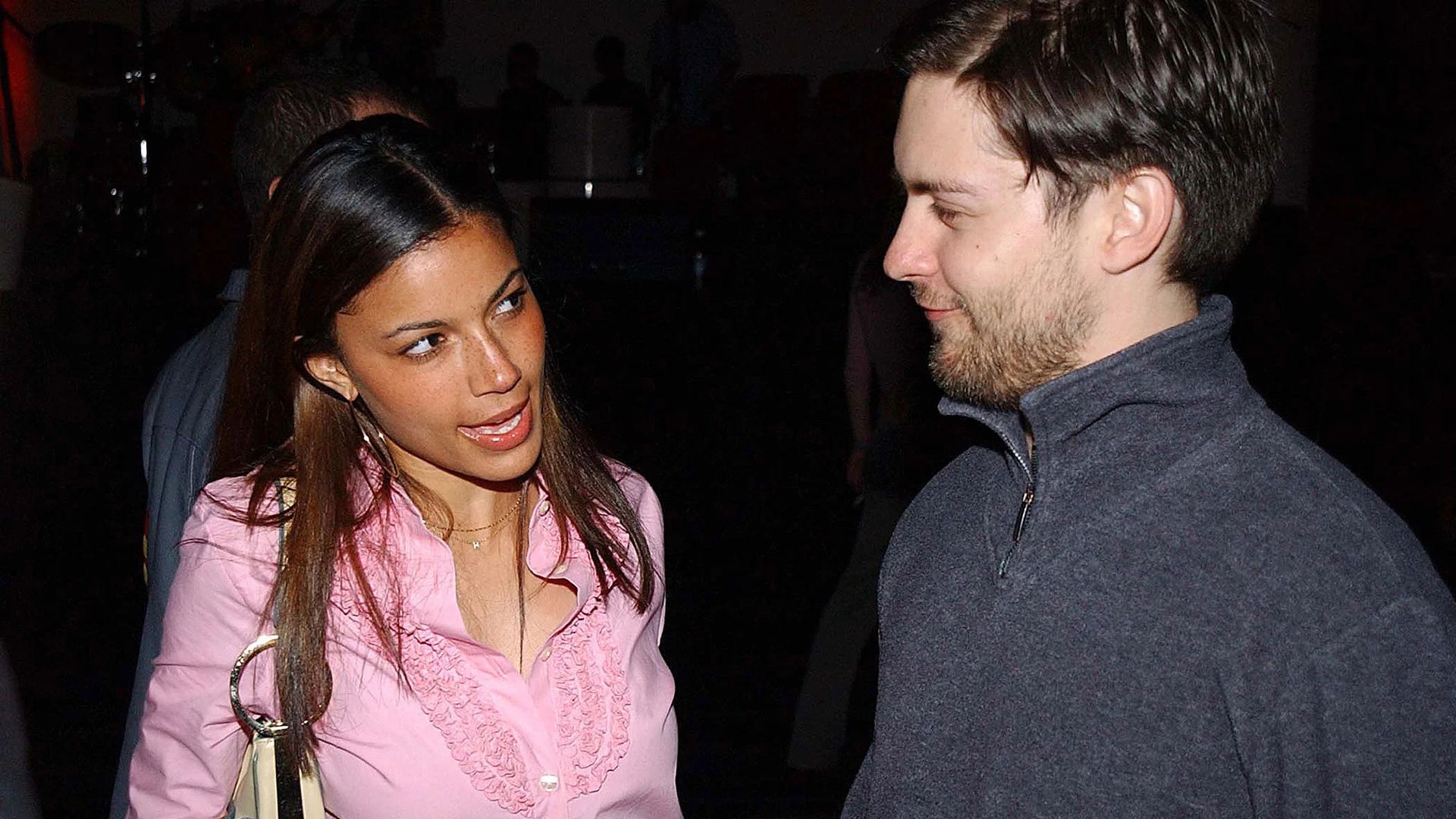 Tobey Maguire and Rashida Jones