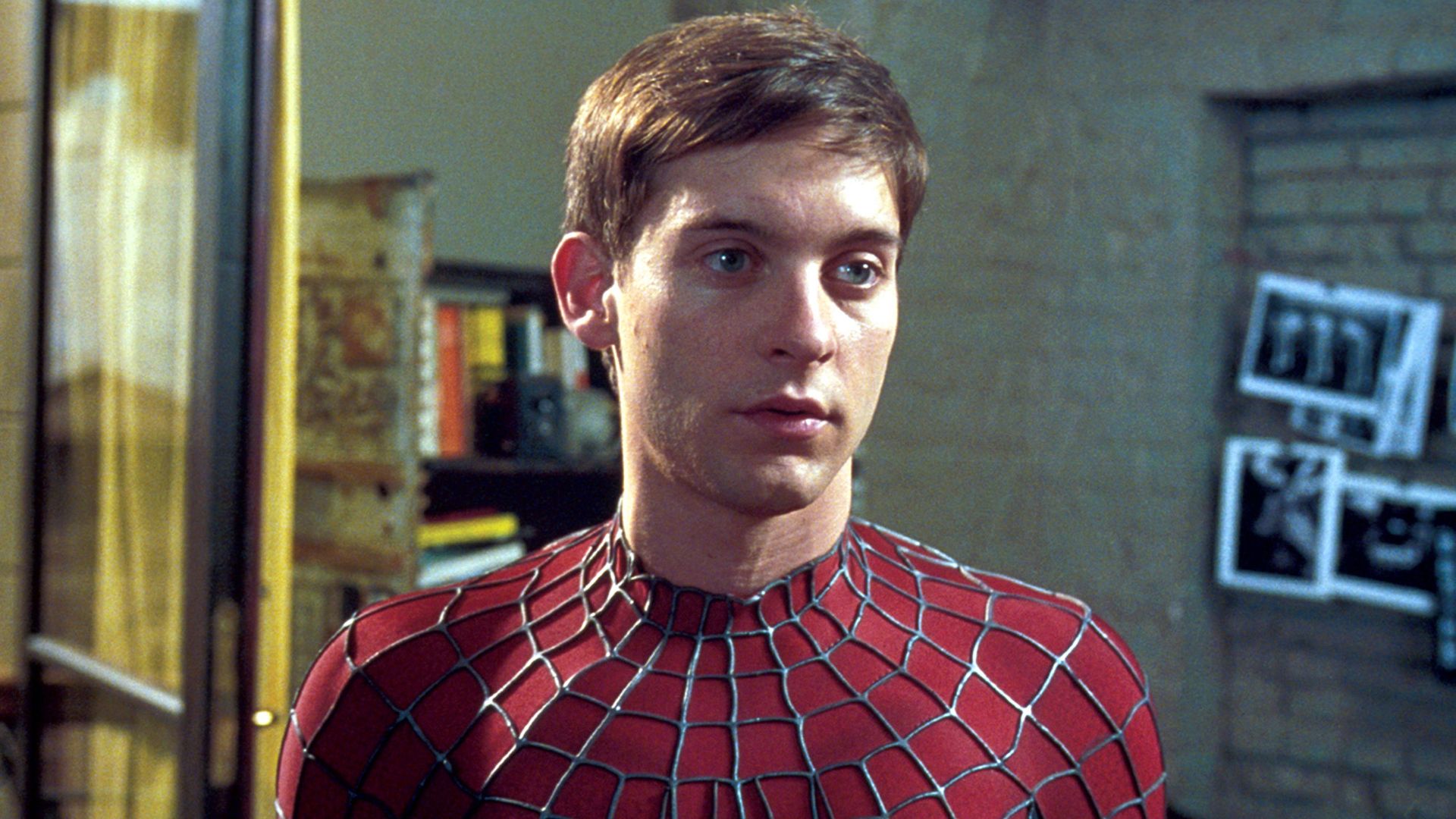 Tobey Maguire in the movie «Spider-Man»