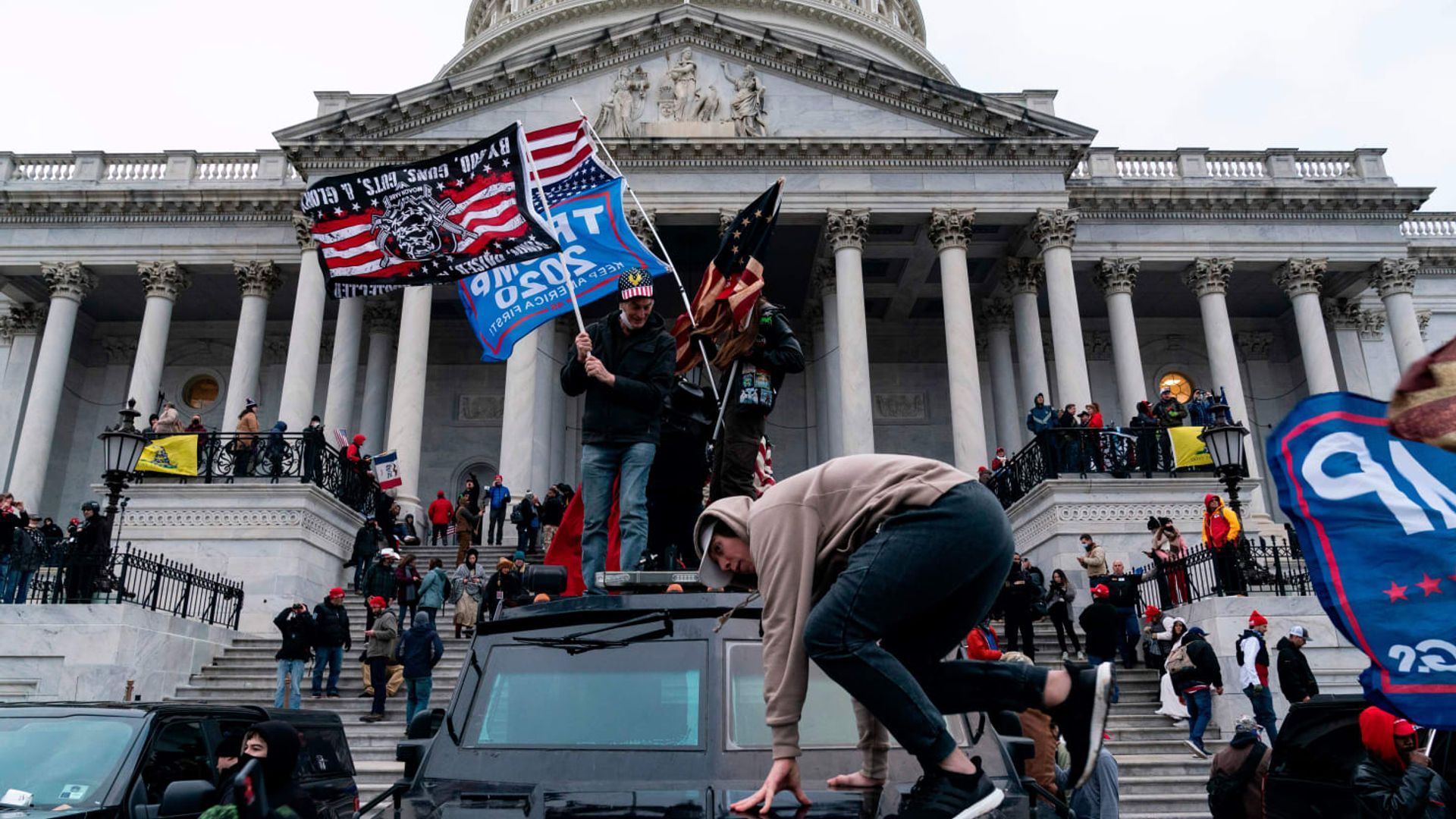 Storming the Capitol after Biden's Victory