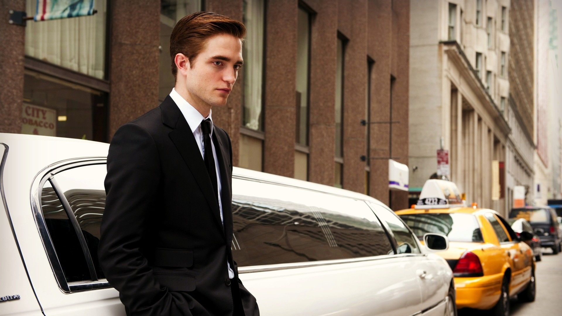 Robert Pattinson on ‘Cosmopolis’ set