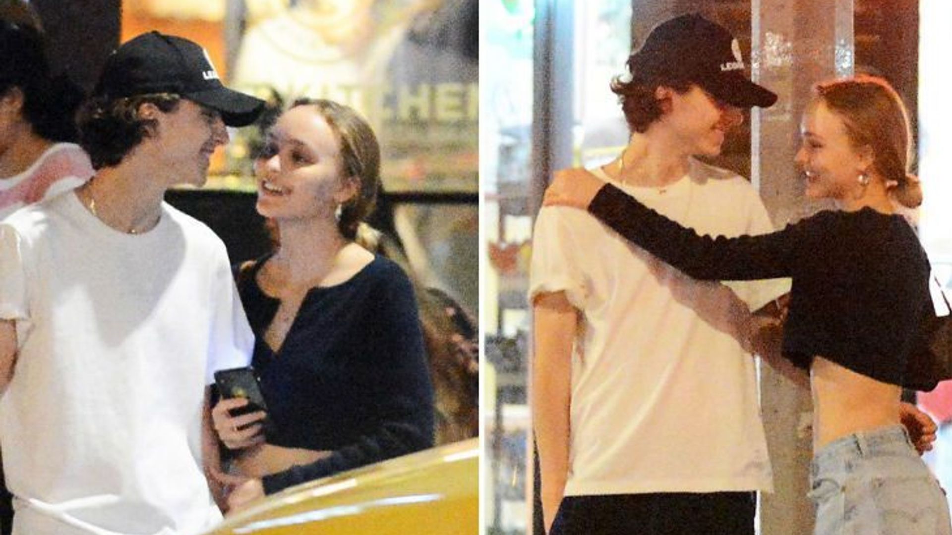 Timothée Chalamet and Lily-Rose Melody Depp