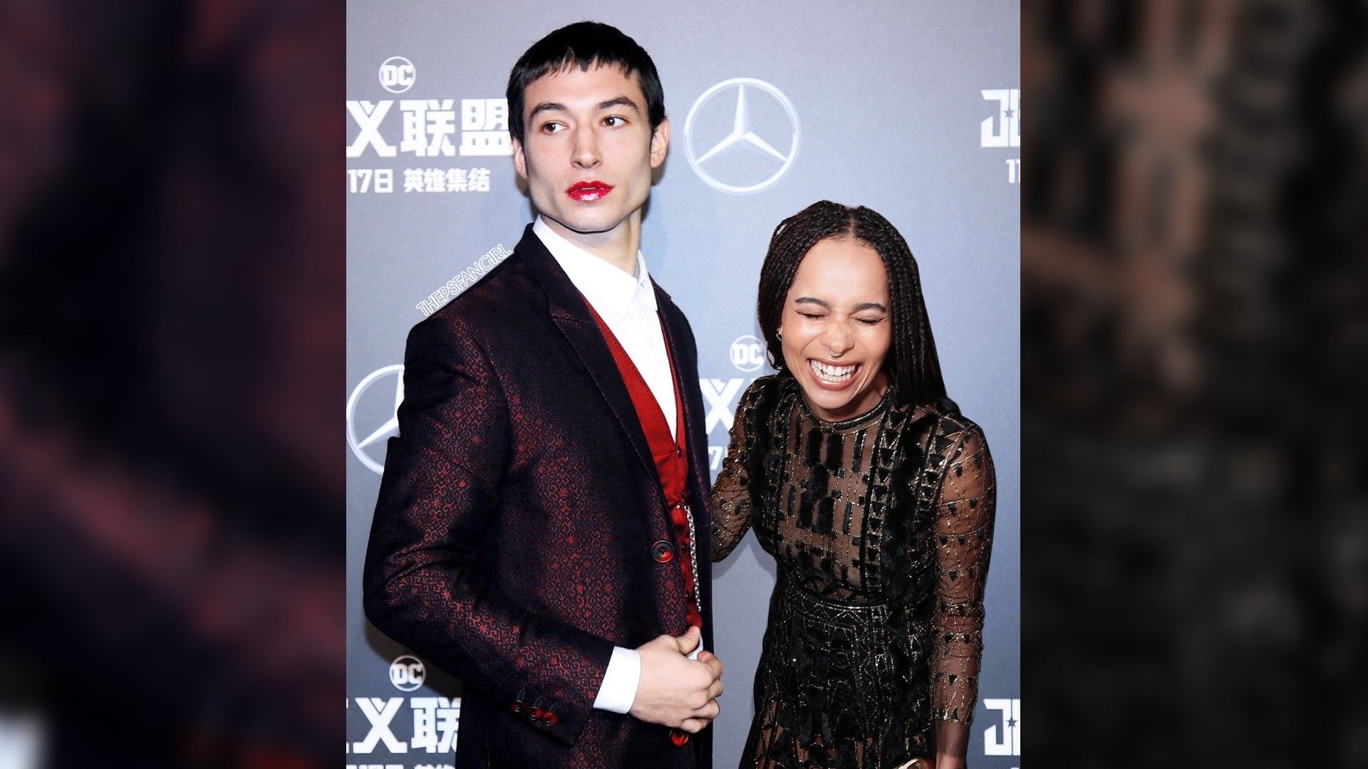 Zoë Kravitz and Ezra Miller