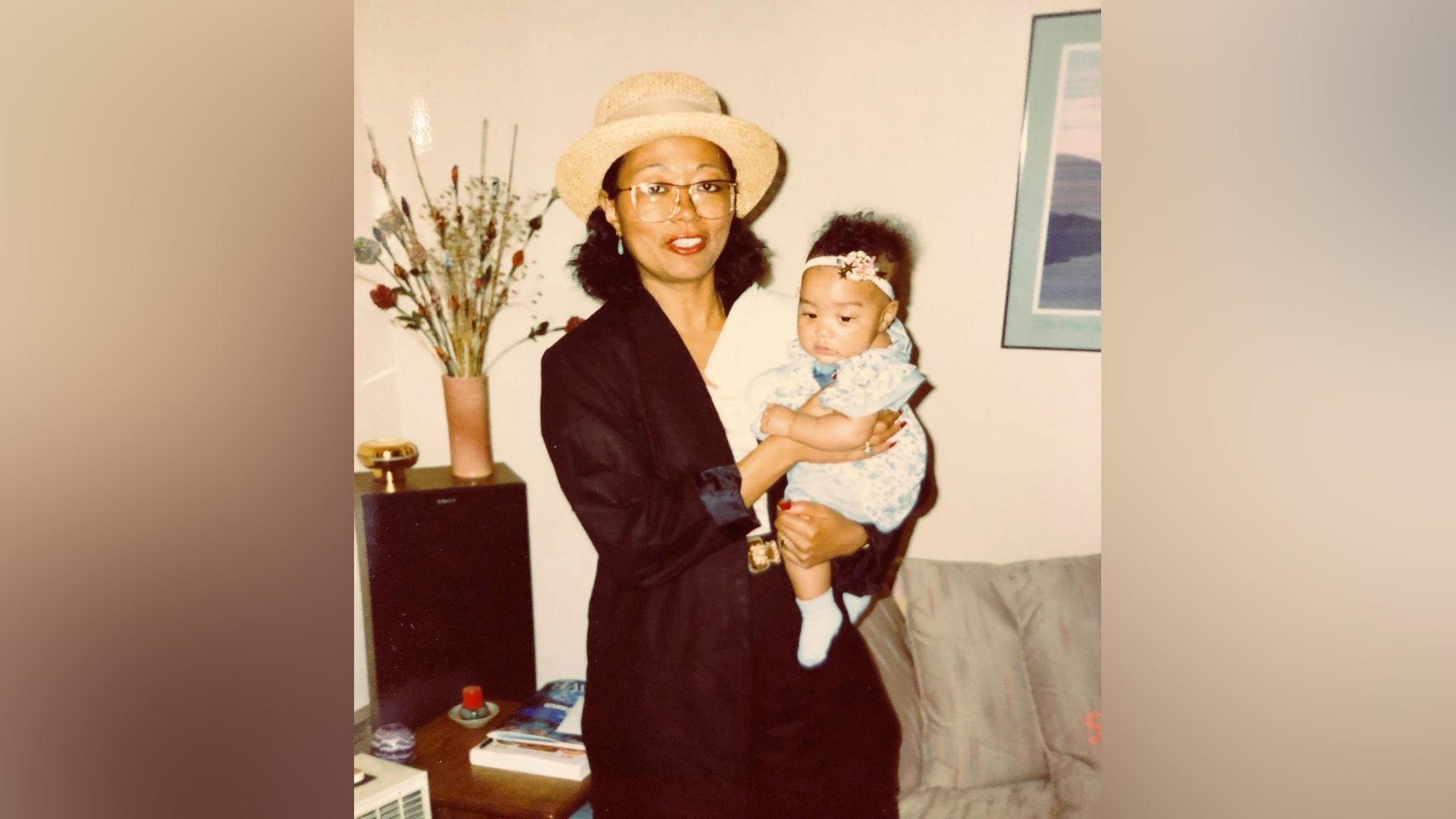 Tati Gabrielle with her mother