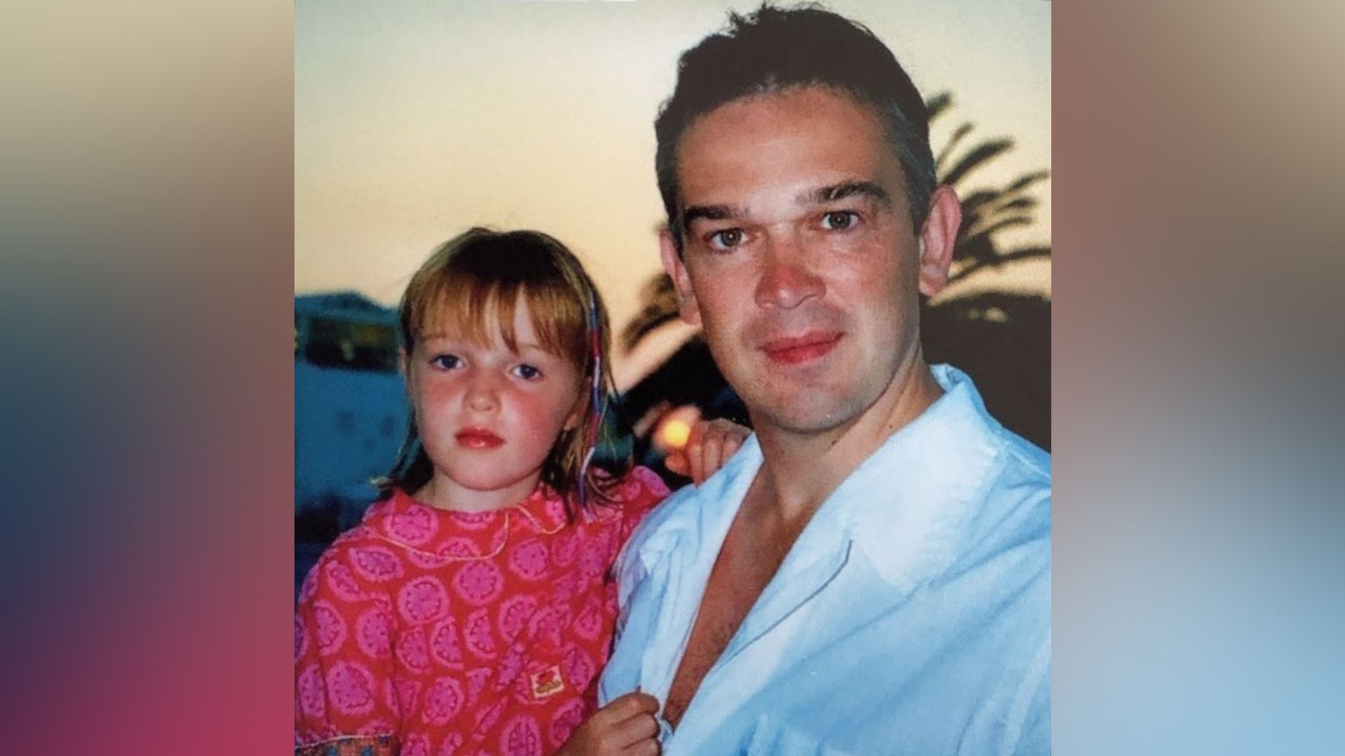 Phoebe Dynevor and her father