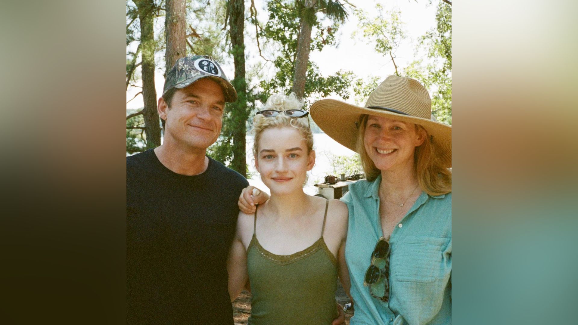 Julia Garner with her Ozark co-stars
