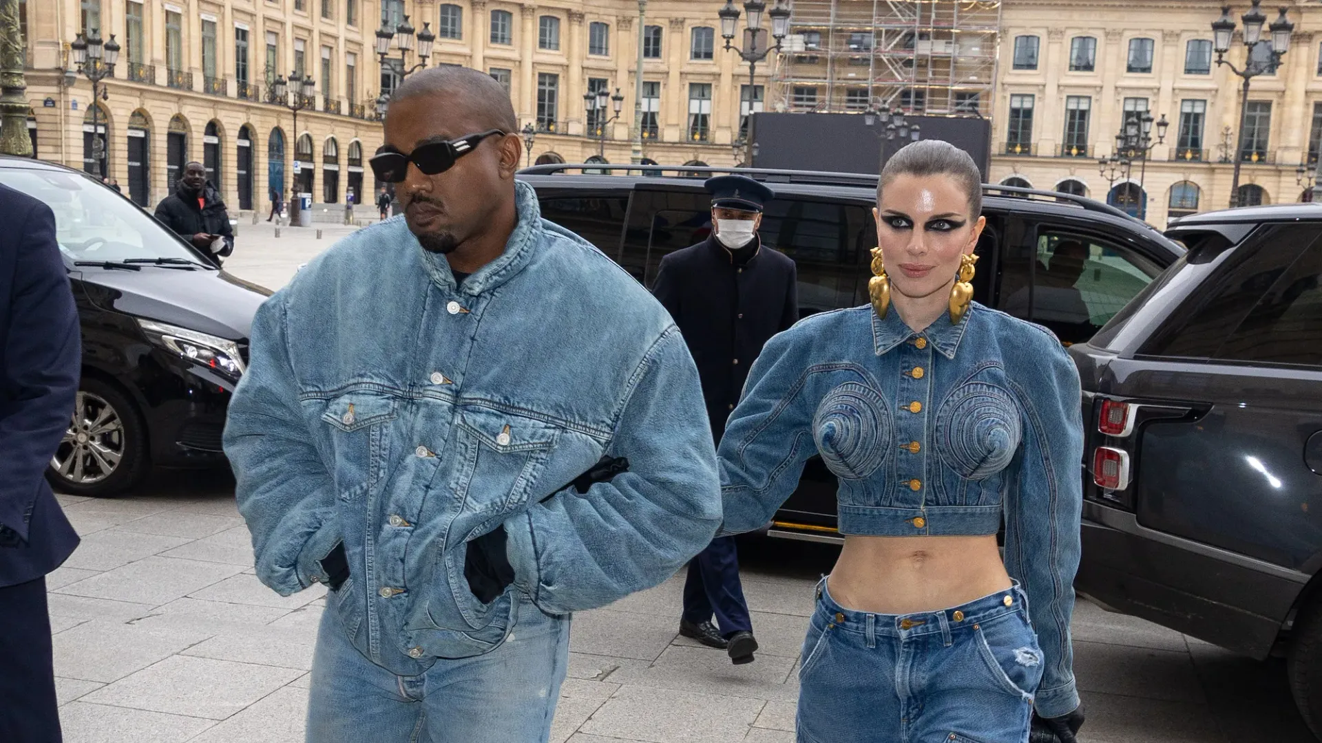 Kanye West and Julia Fox