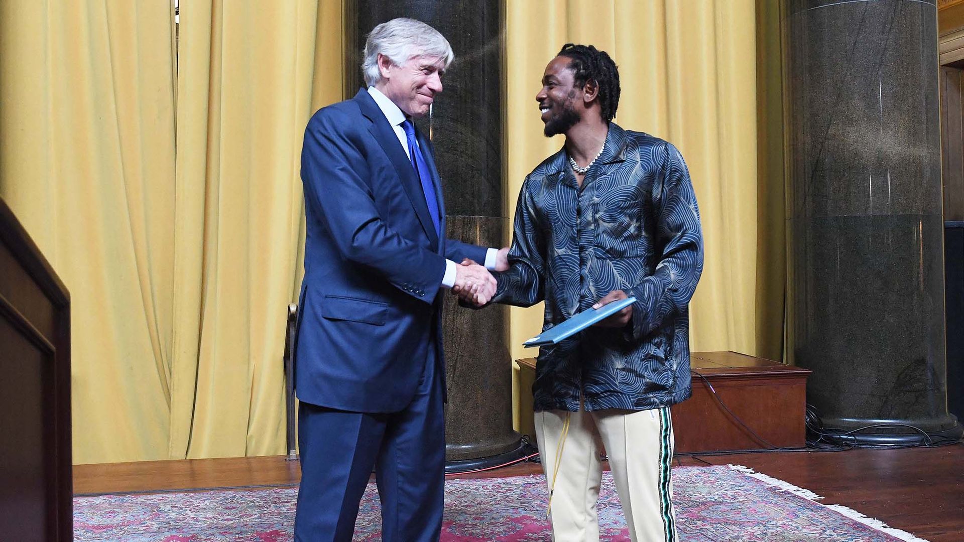 Kendrick Lamar receives the Pulitzer Prize