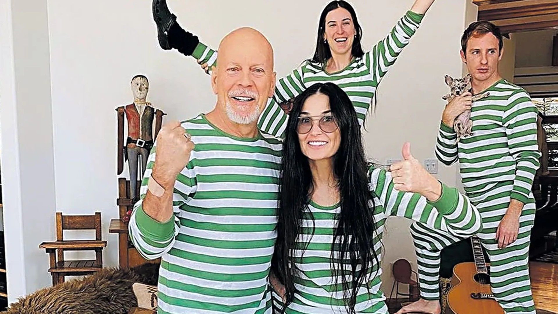 Bruce Willis and his family