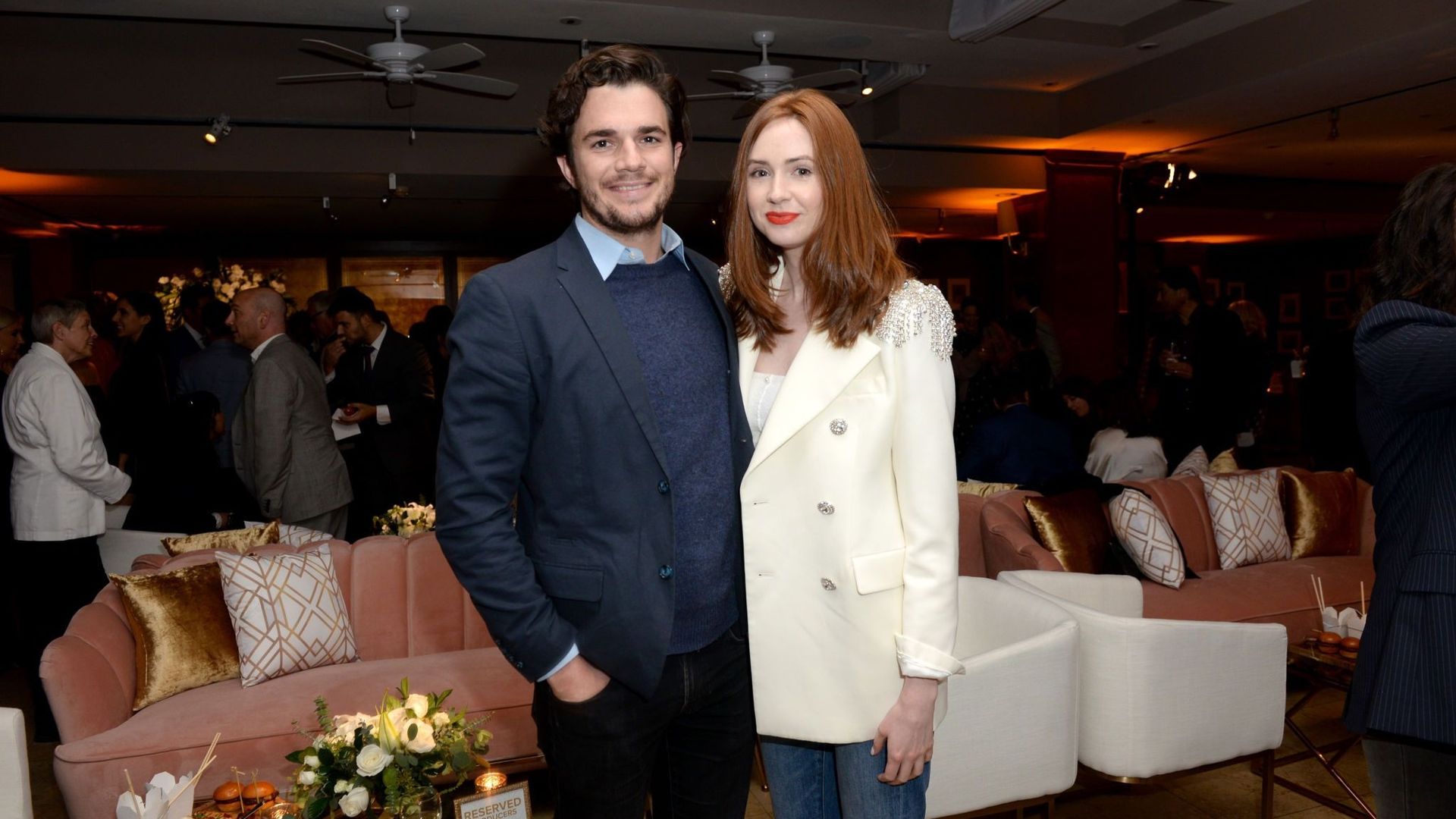  Karen Gillan and her husband Nick Kochar 