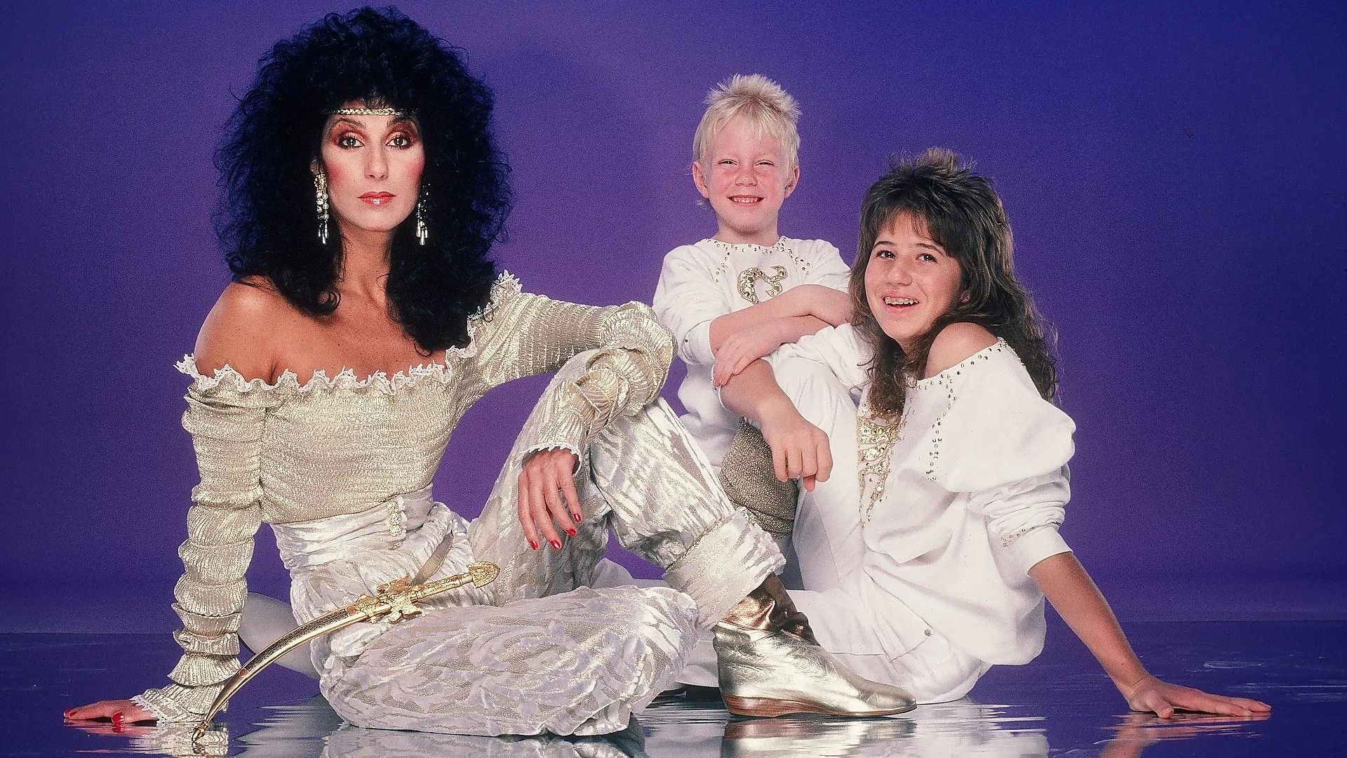 Singer Cher and her children
