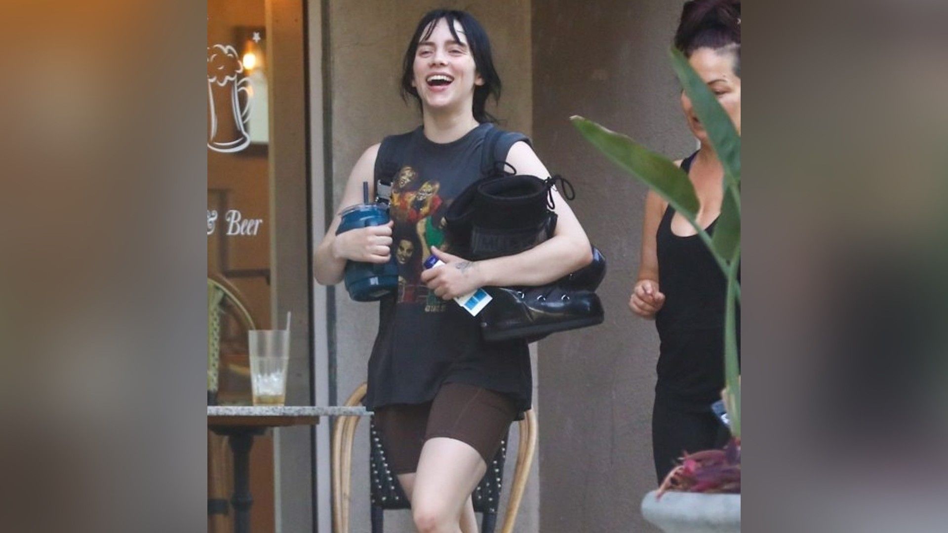 The newly built Billie Eilish was caught leaving the gym 02.08.2022