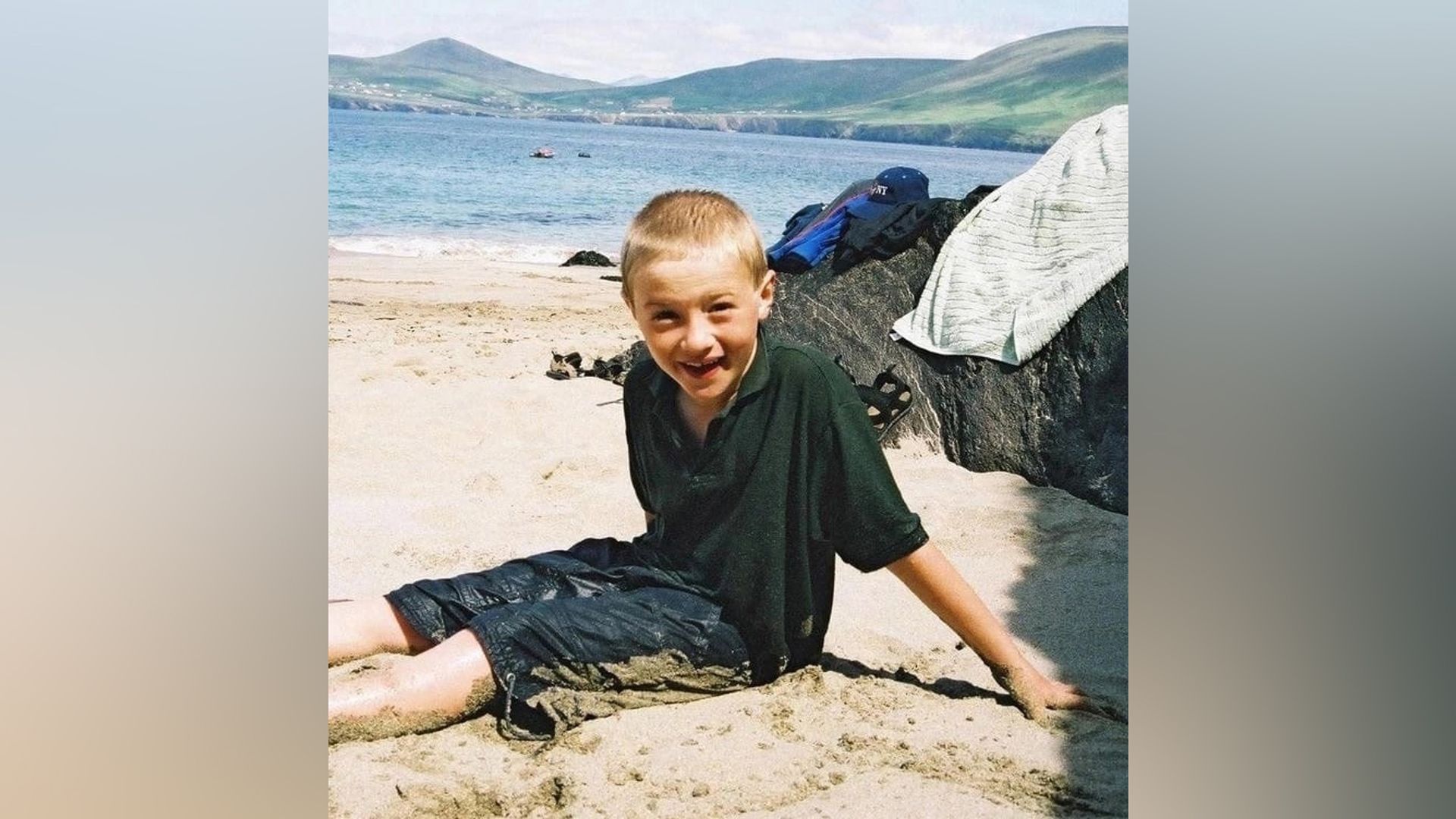 Joseph Quinn as a kid