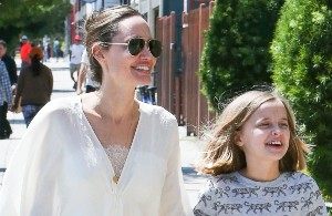 What does the youngest daughter of the scandalous Pitt and Jolie look like