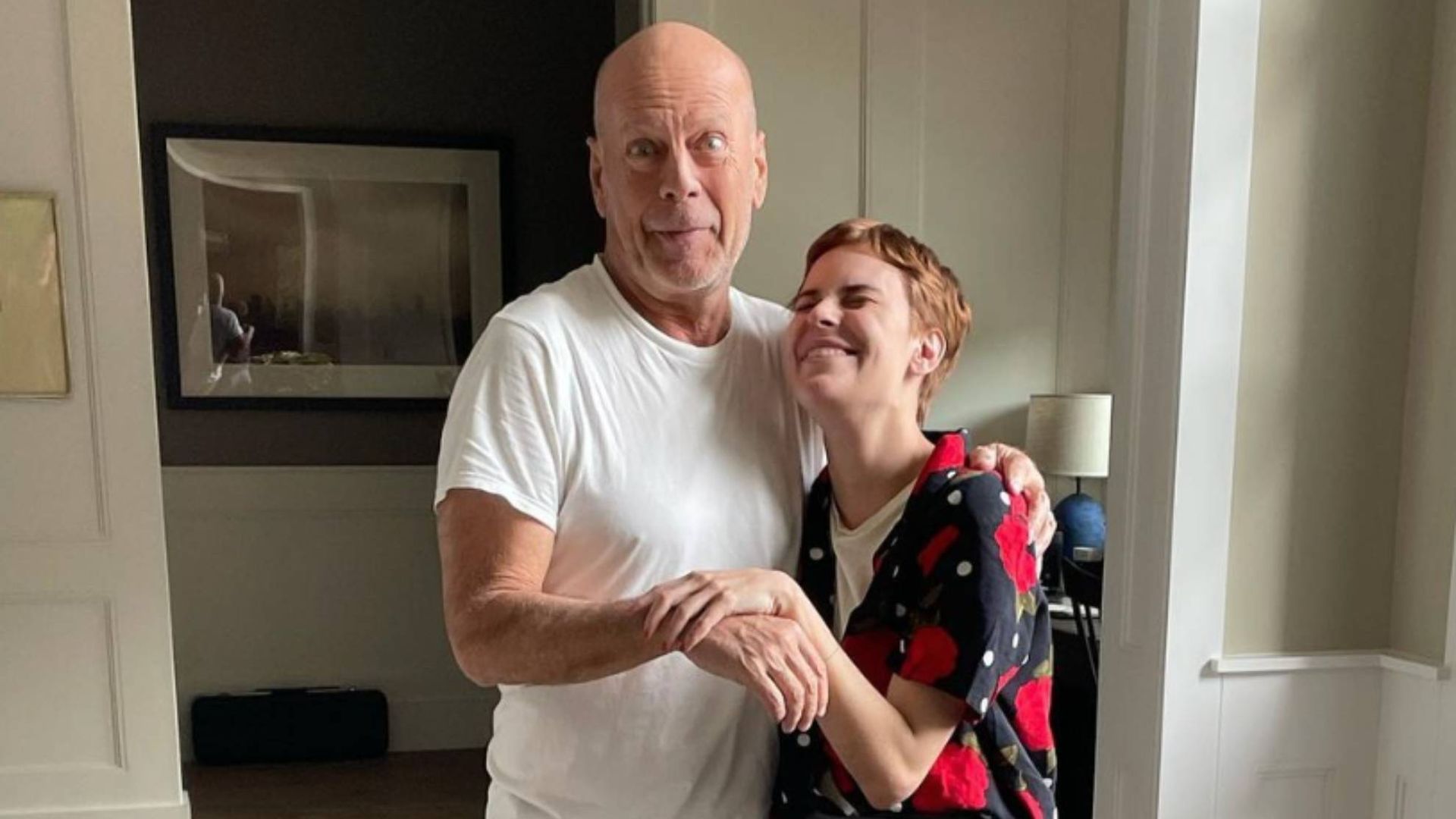 Bruce WIllis with his daughter Tallulah