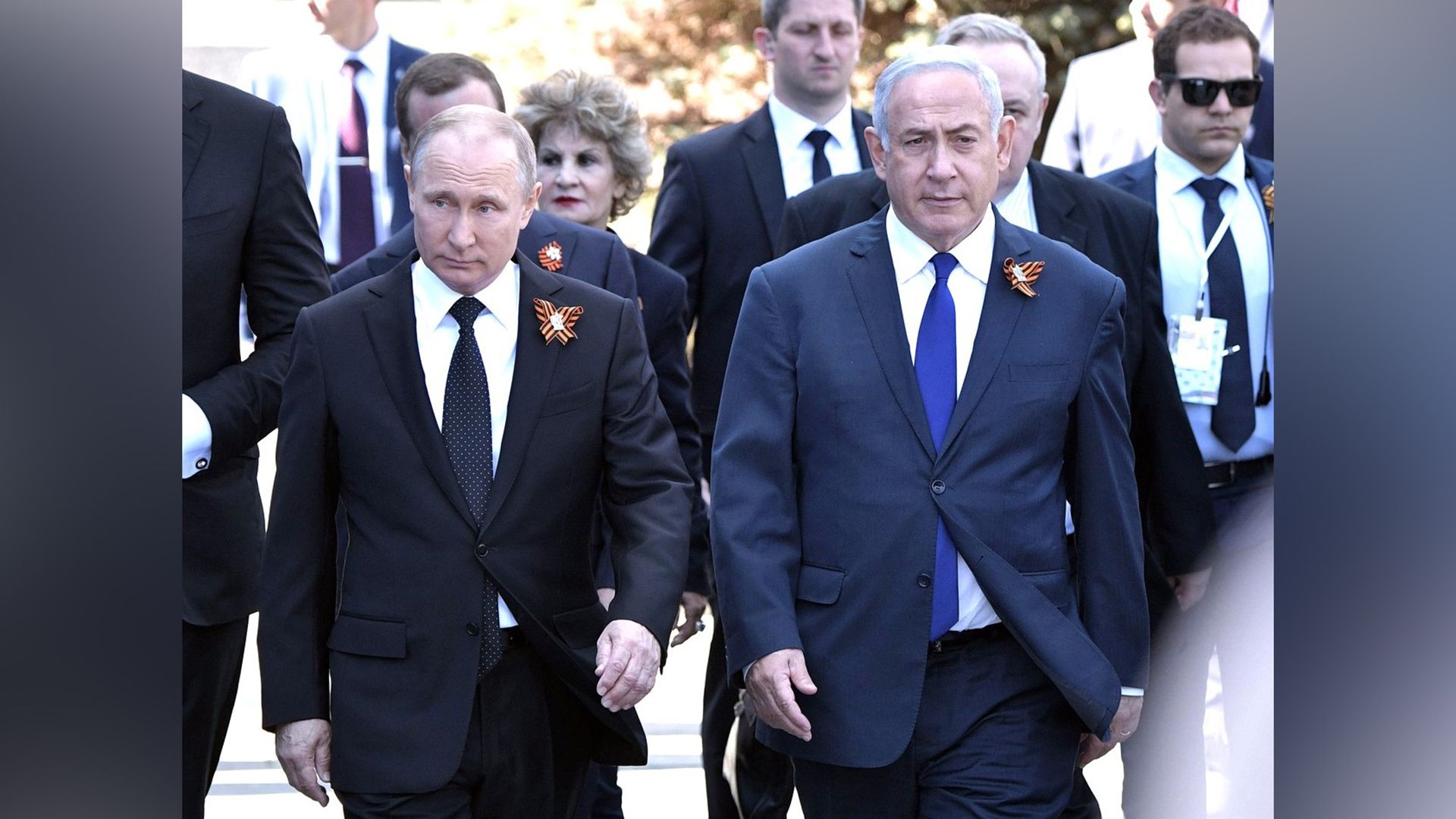 Benjamin Netanyahu and Vladimir Putin
