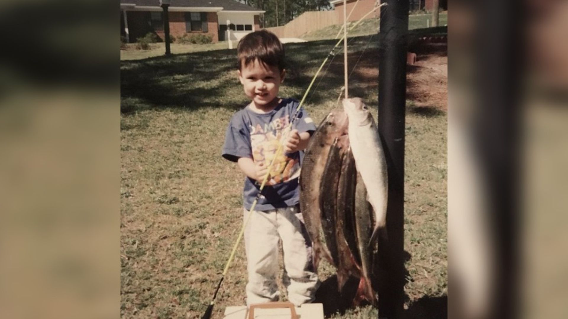 Charles Melton as a kid