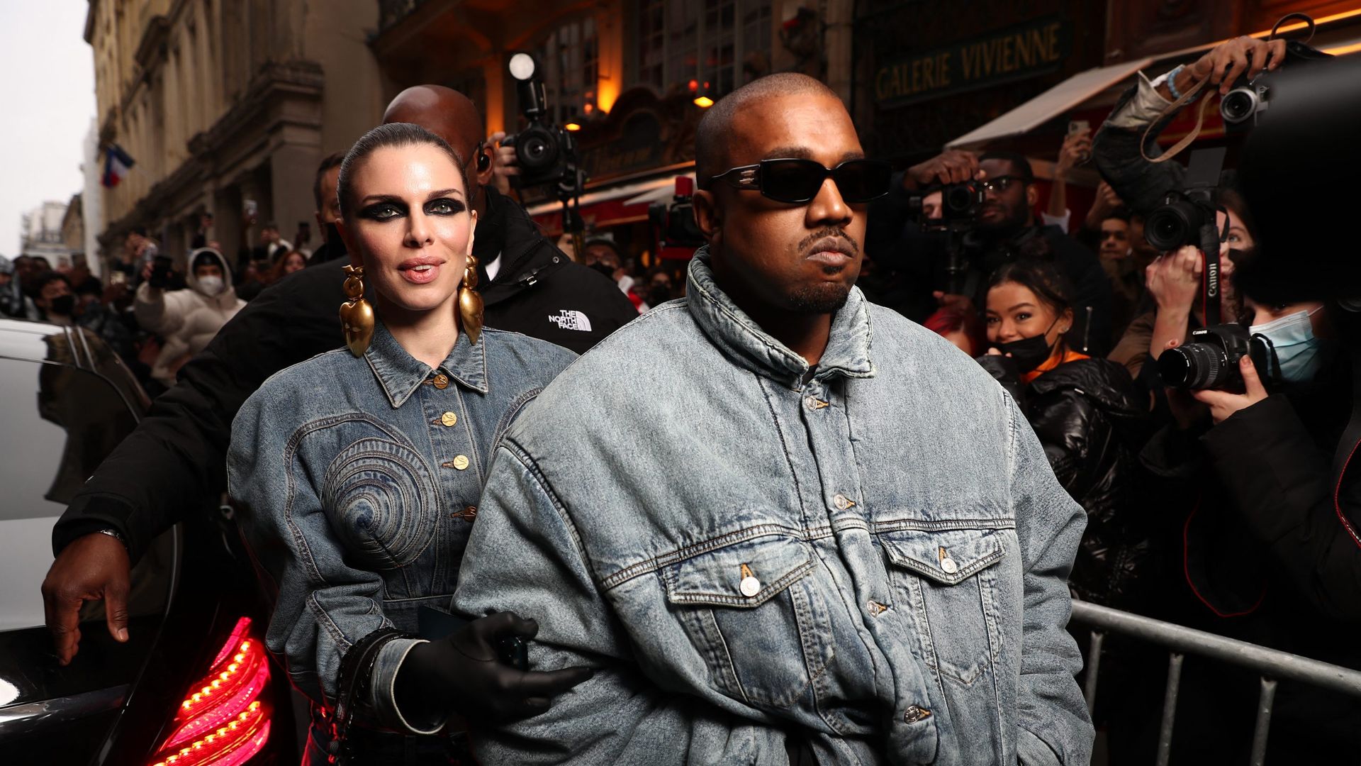 Kanye West and Julia Fox