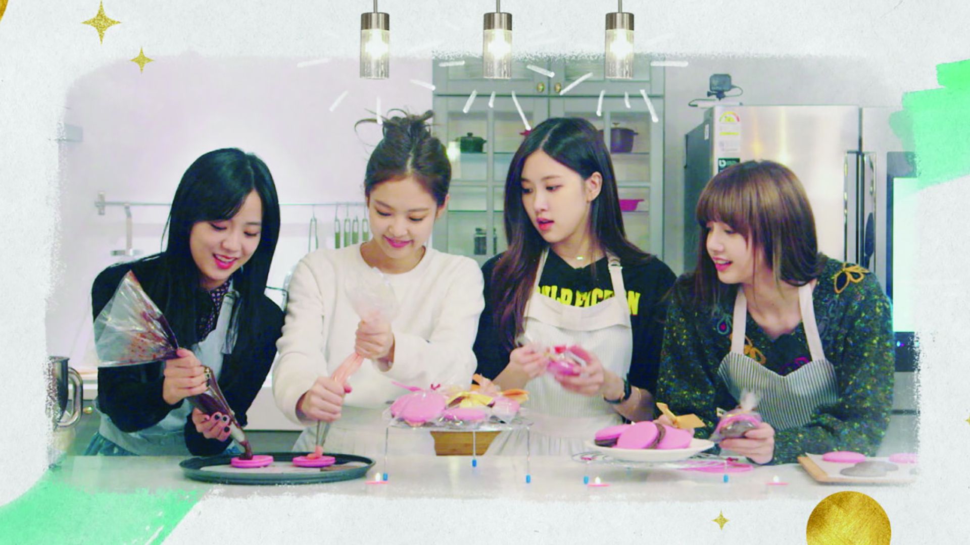 A shot from the reality show Blackpink House