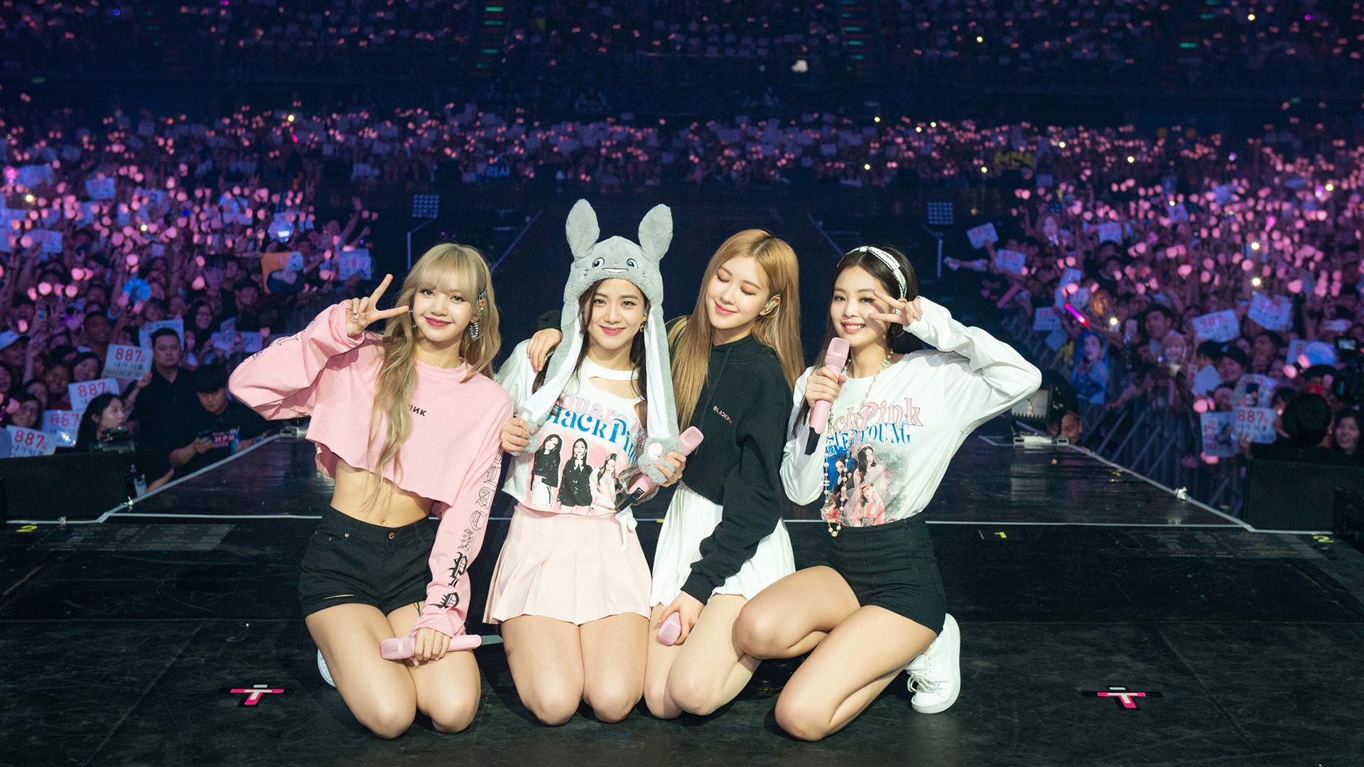 Blackpink at a concert in Bangkok as part of a world tour