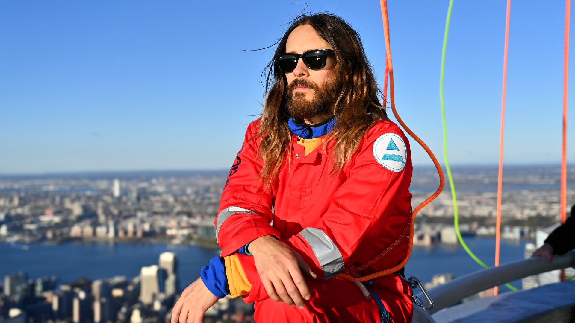 JAred Leto on the top of the Empire State Building