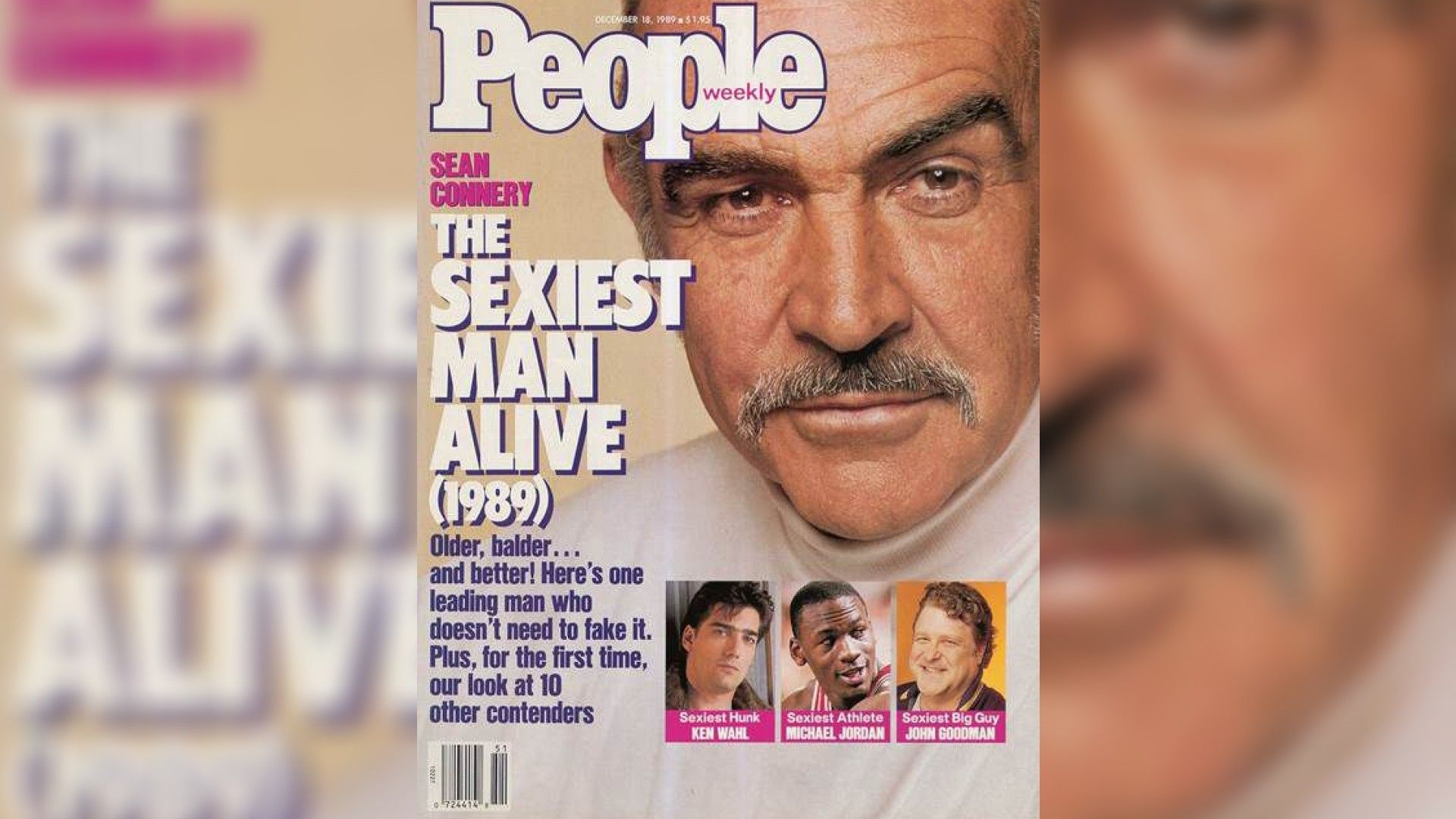 Sean Connery on «People» cover in 1989