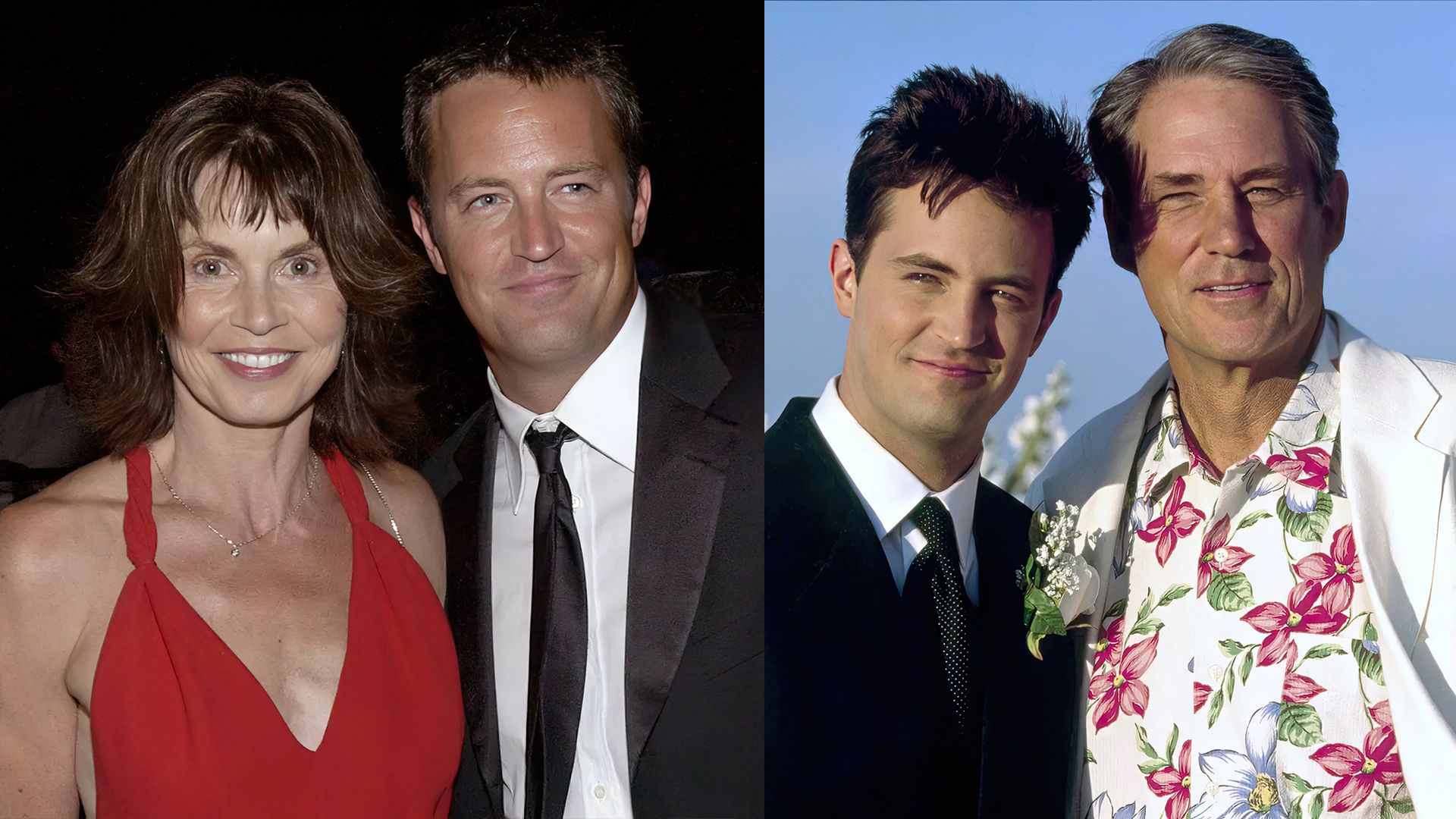 Matthew Perry with his parents