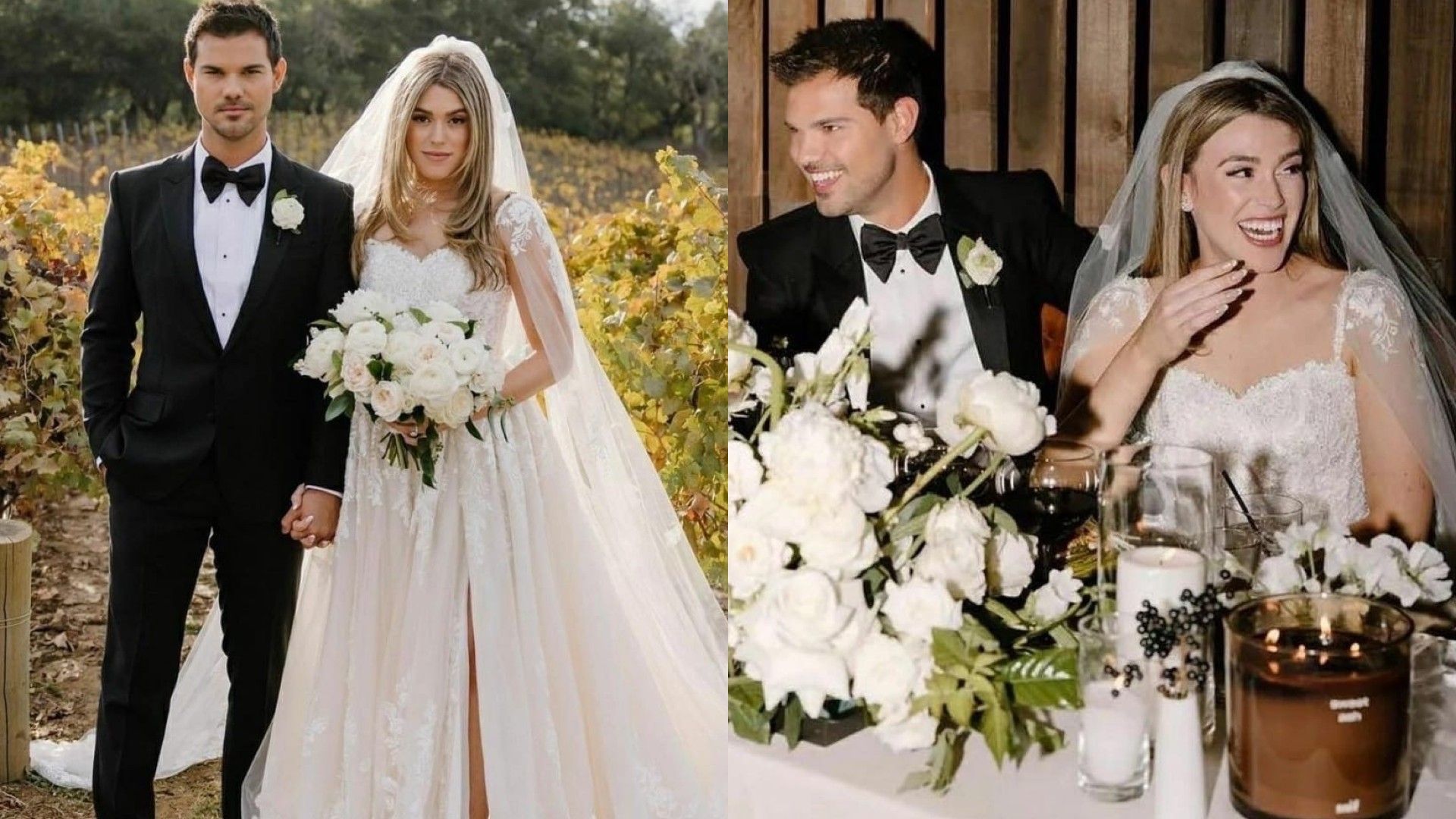 The wedding of Taylor Lautner and Tay Dome