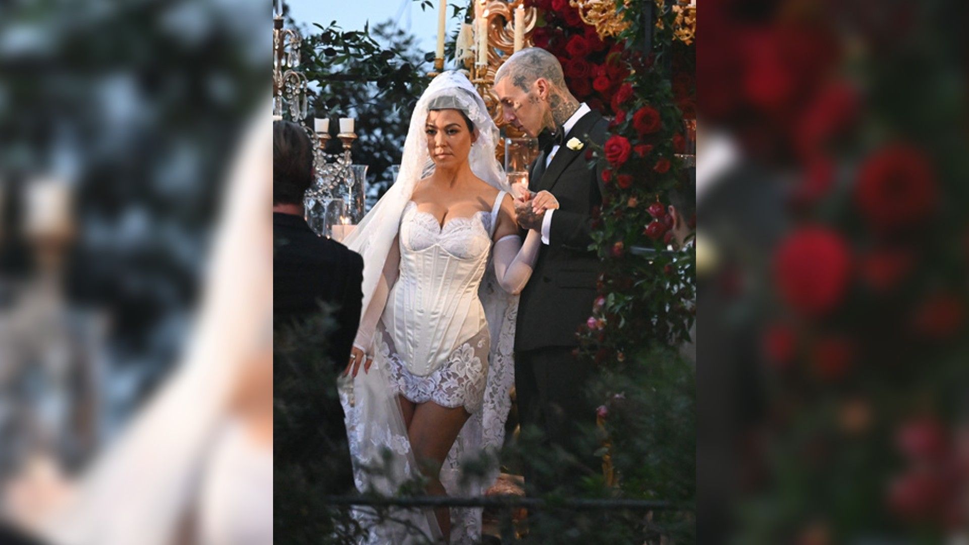 The wedding of Kourtney Kardashian and Travis Barker