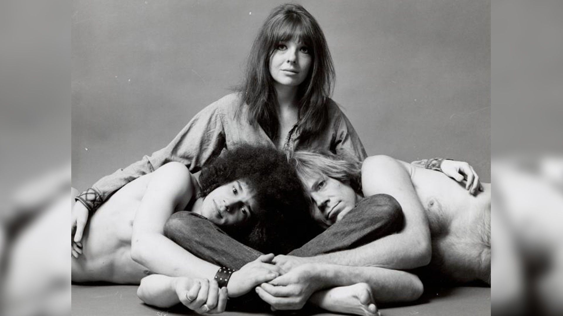 Diane Keaton, Barry McGuire, and Steve Curry (Hair)