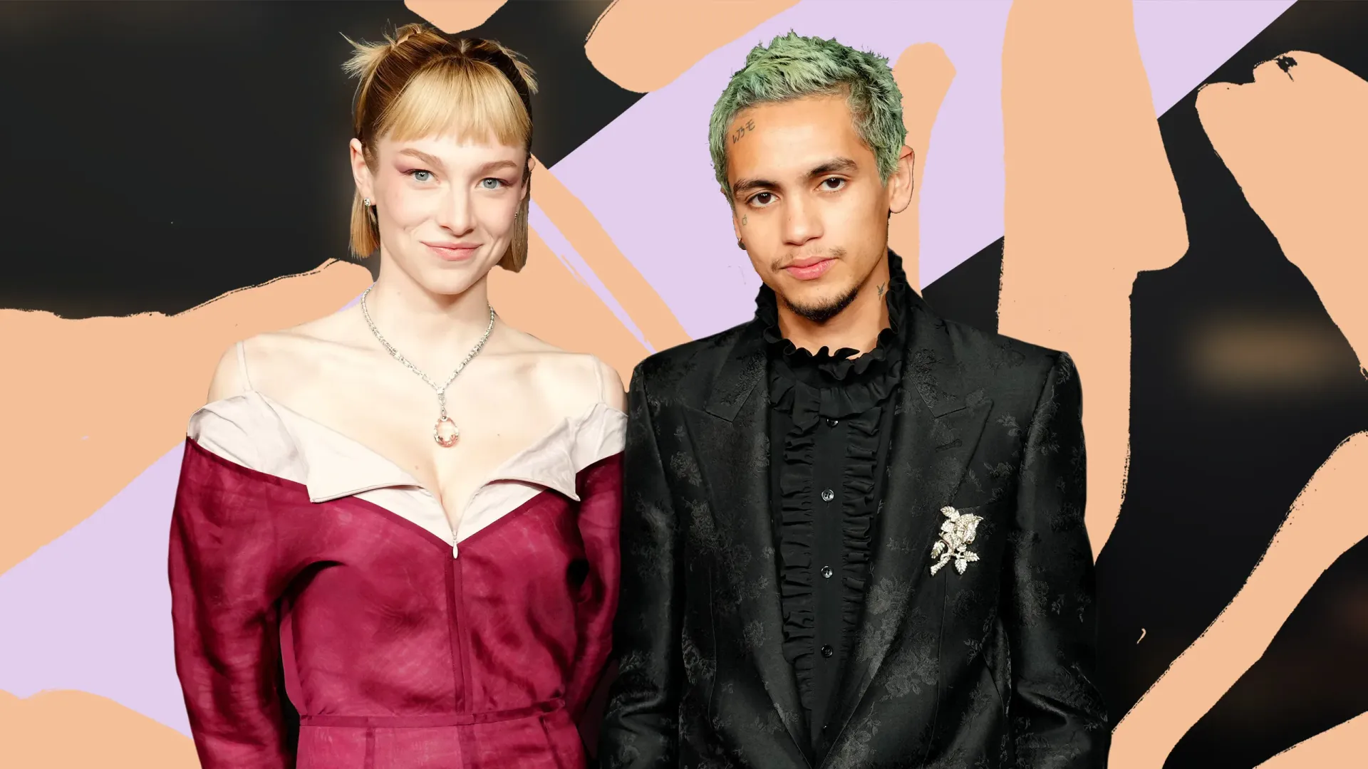 Hunter Schafer and Dominic Fike
