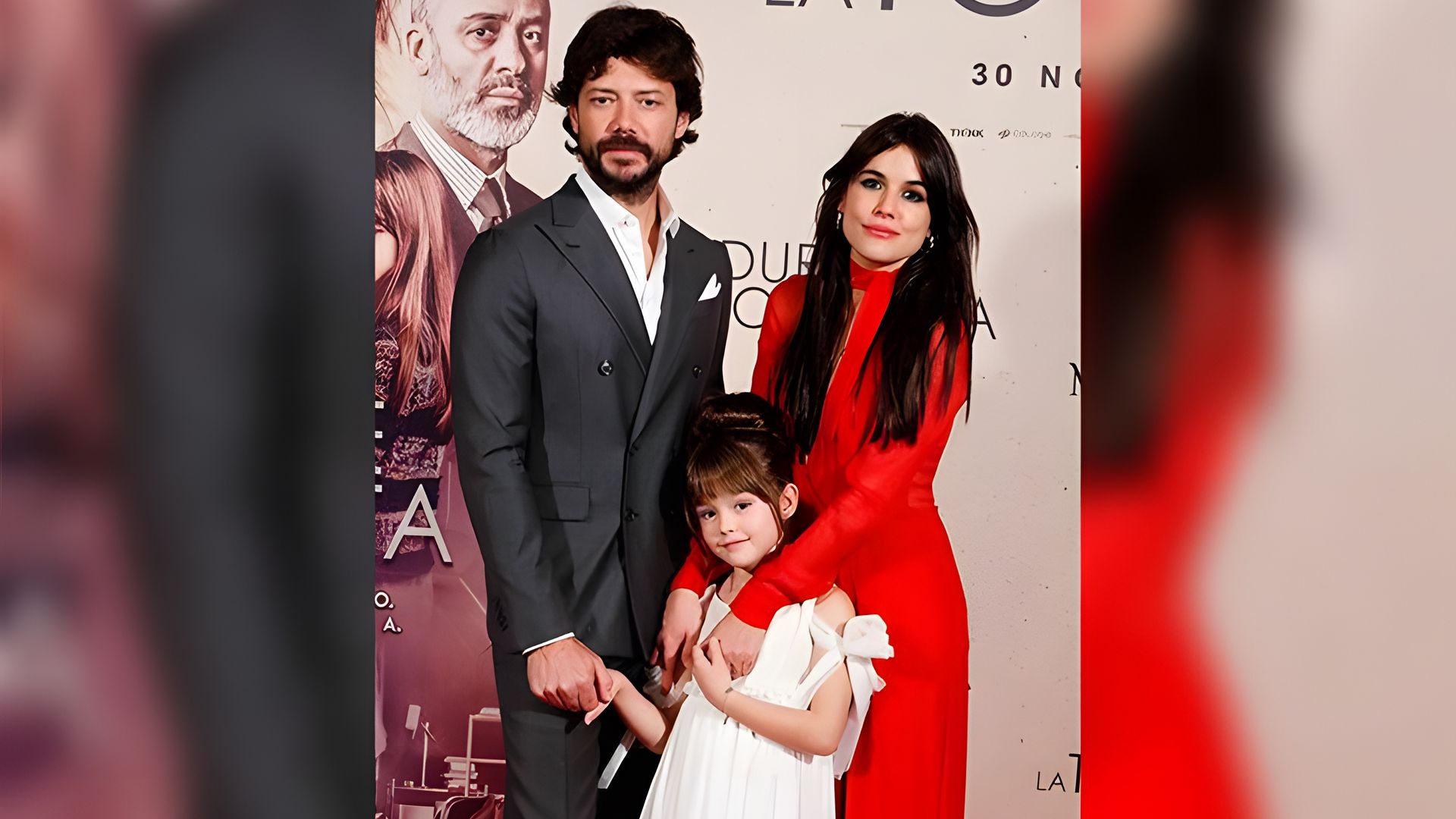 Alvaro with his wife and daughter