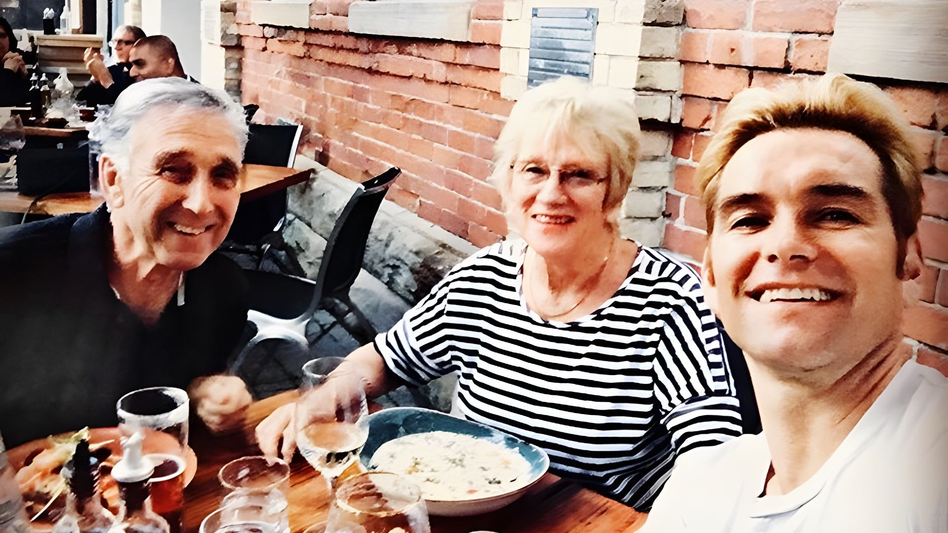 Antony Starr with his parents