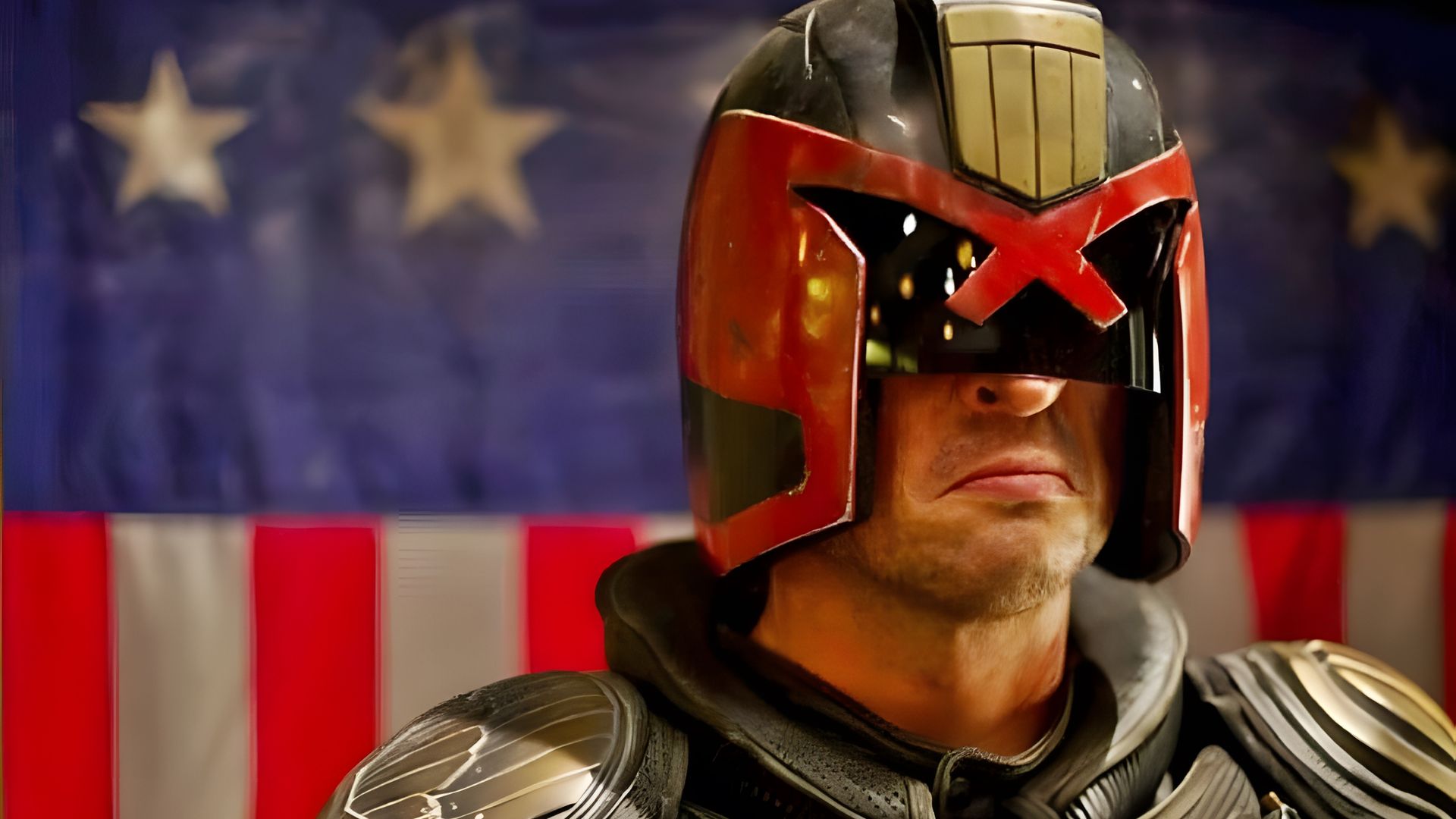 Karl Urban as Judge Dredd