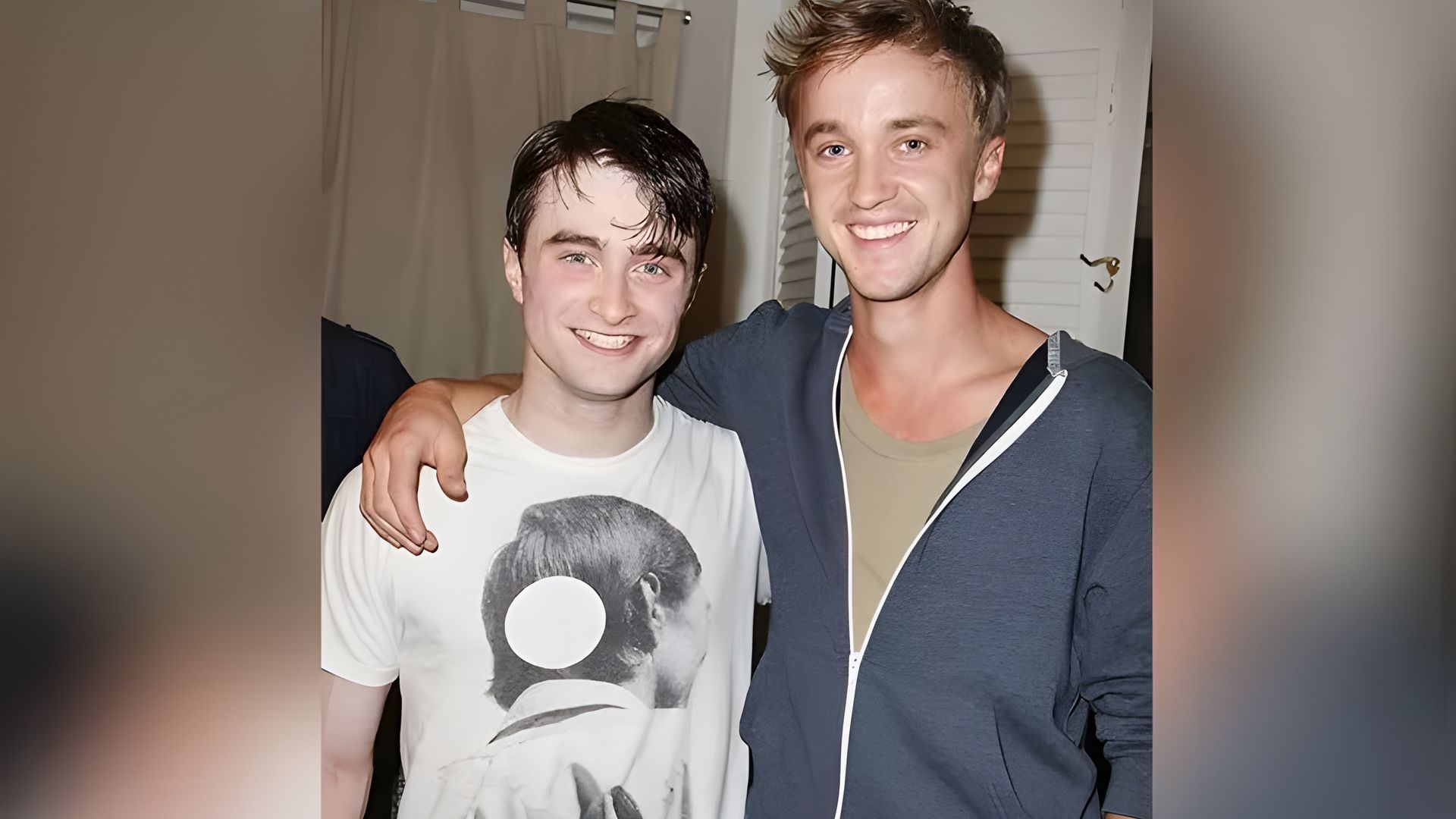 Tom Felton and Daniel Radcliffe